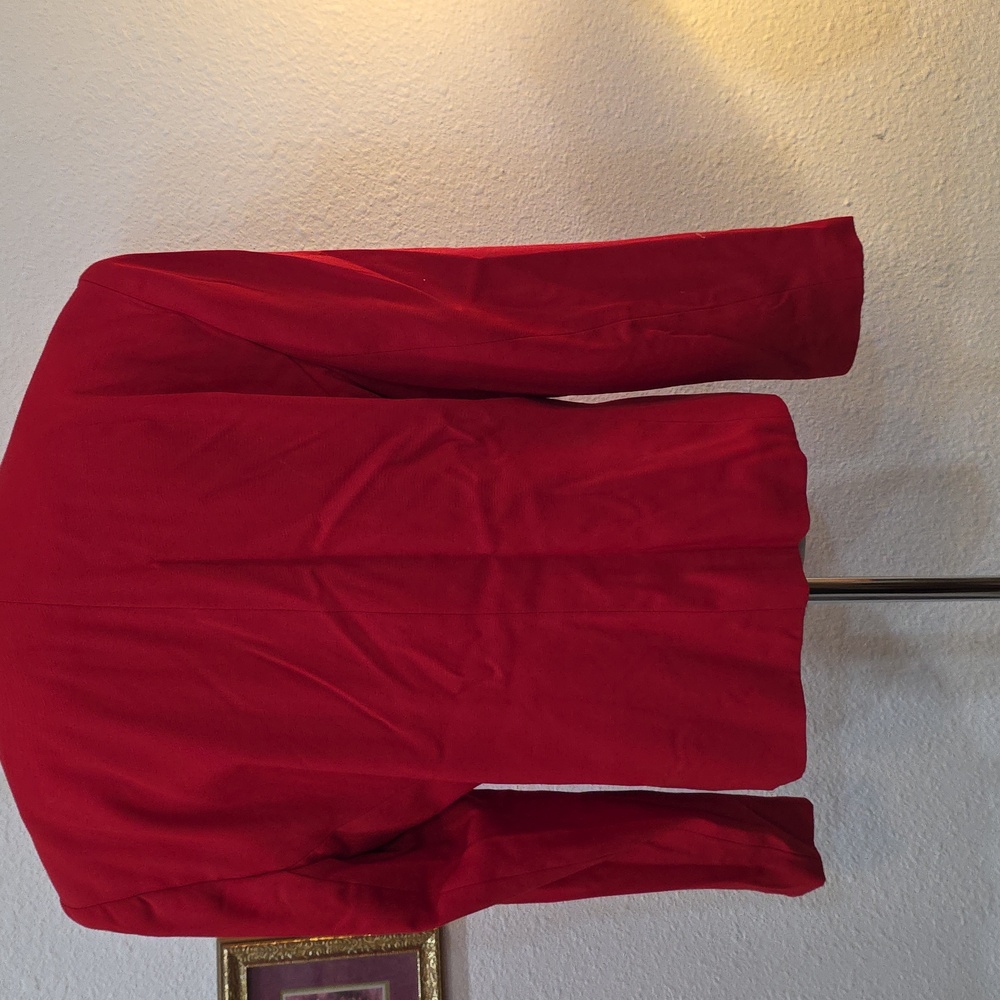Claus Vibrant Red Women's Blazer - Picture 4 of 6